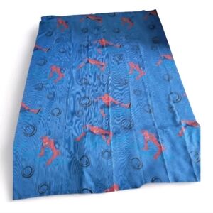 Vintage 90s Dan River Spiderman Flat Sheet Bedding Brick Wall Marvel Super Hero